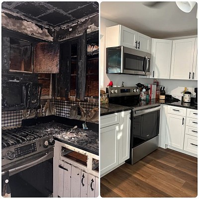 Before and after fire